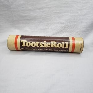 Vintage 80s Tootsie Roll Bank 11 Inches